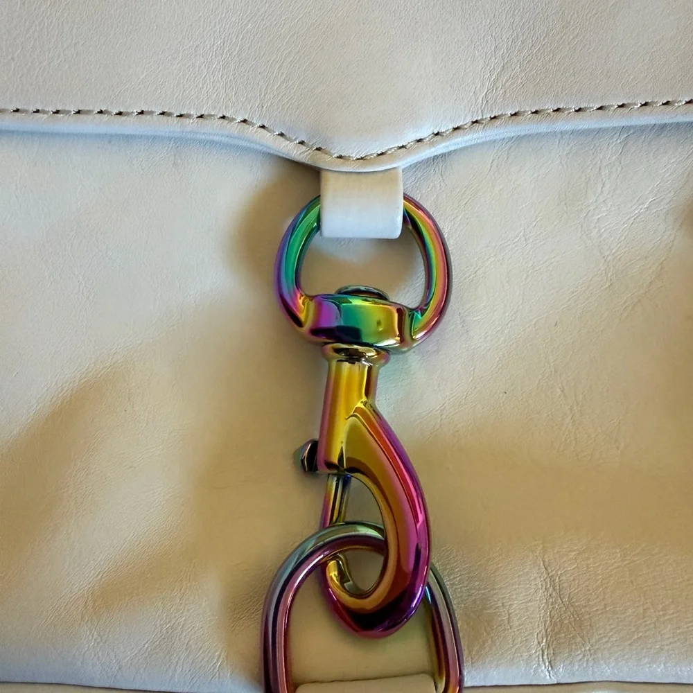 Iridescent White Mini Mac Rebecca Minkoff - Picture 5 of 11